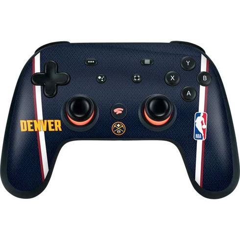 NBA Denver Nuggets Jersey Google Stadia Controller Skin